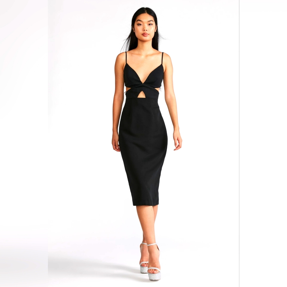 Zac Posen Cutout Midi Dress
